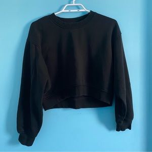 zara cropped crewneck